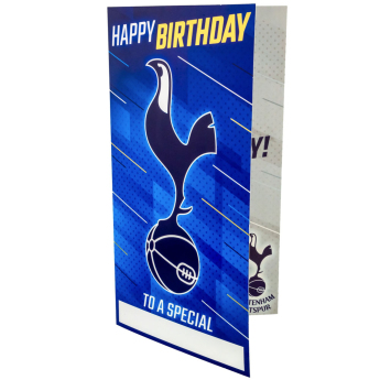 Tottenham Hotspur картичка за рожден ден със стикери Personalised Birthday Card