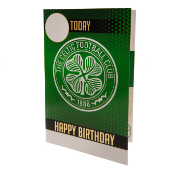 Celtic FC картичка за рожден ден със стикери To a No.1 Celtic Fan! Have an amazing day