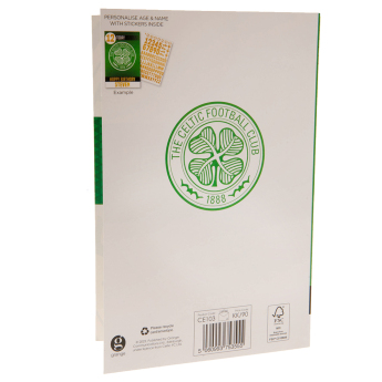 Celtic FC картичка за рожден ден със стикери To a No.1 Celtic Fan! Have an amazing day