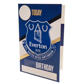 Everton FC картичка за рожден ден със стикери Have a fantastic Birthday