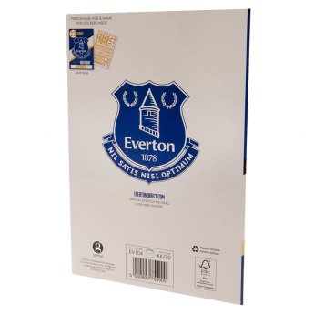 Everton FC картичка за рожден ден със стикери Have a fantastic Birthday