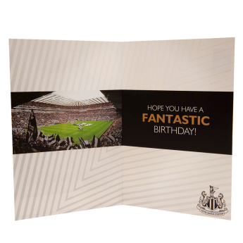 Newcastle United картичка за рожден ден със стикери Hope you have a fantastic birthday!