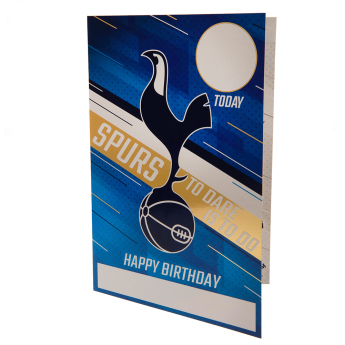 Tottenham Hotspur картичка за рожден ден със стикери To a No.1 Spurs Fan have a great day