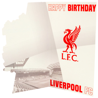 Liverpool FC картичка за рожден ден Crest Birthday Card