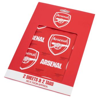 Arsenal FC опаковъчна хартия 2 pcs Text Gift Wrap