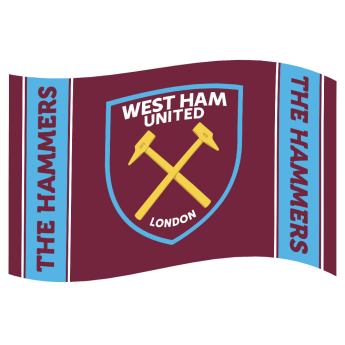 West Ham United знаме Crest Stripe
