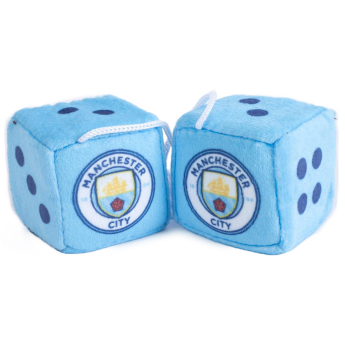 Manchester City кубчета за кола blue and white dice