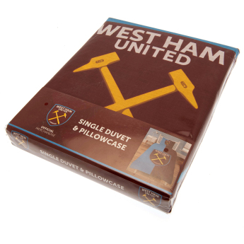 West Ham United спално бельо за единично легло Single Duvet Set CS
