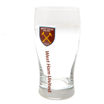 West Ham United стъклена чаша Tulip Pint Glass