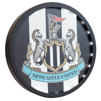 Newcastle United стенен часовник Metal LED Logo