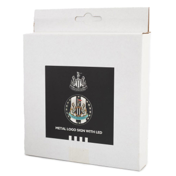 Newcastle United стенен часовник Metal LED Logo