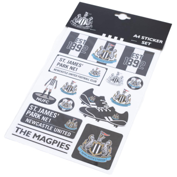 Newcastle United стикери A4 Set 12 pcs