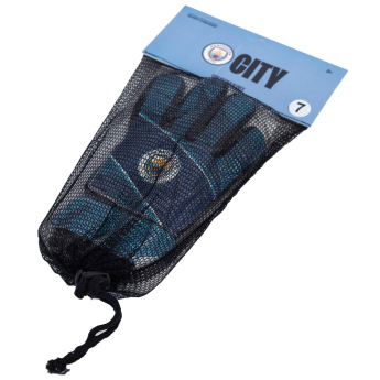 Manchester City детски вратарски ръкавици Fuse Goalkeeper Gloves Yths 79-86mm palm width