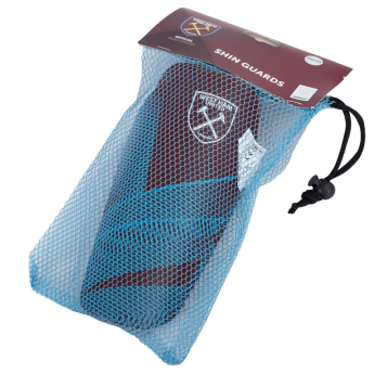 West Ham United детски футболни протектори Fuse Shin Pads Kids 7 to 9 years