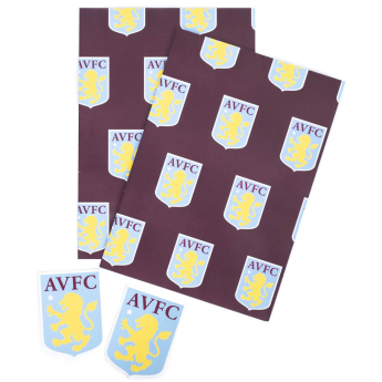 Aston Villa опаковъчна хартия Text