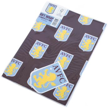 Aston Villa опаковъчна хартия Text