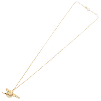 Arsenal FC колие с висулка 18ct Gold Plated on Silver Cannon