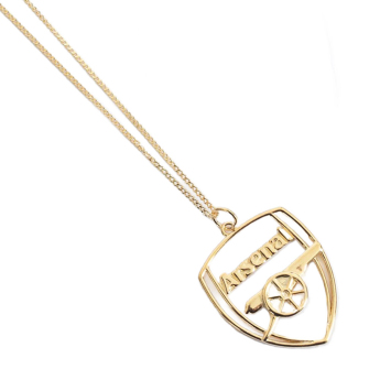 Arsenal FC колие с висулка 18ct Gold Plated on Silver Crest