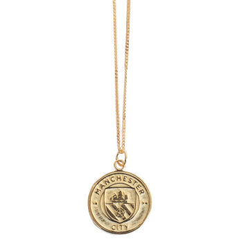 Manchester City колие с висулка 18ct Gold Plated on Silver