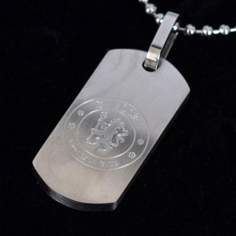 Chelsea FC колие с висулка куче Matt Finish Dog Tag & Chain