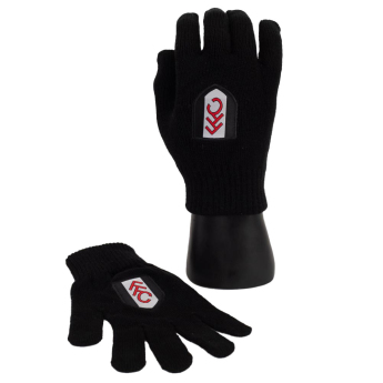 Fulham FC детски ръкавици Knitted black