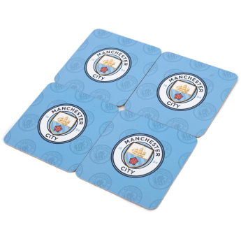 Manchester City подложки за чаши 4pk Cork