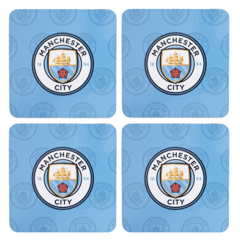 Manchester City подложки за чаши 4pk Cork