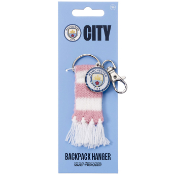 Manchester City висулка за чанта Pink Bar Scarf