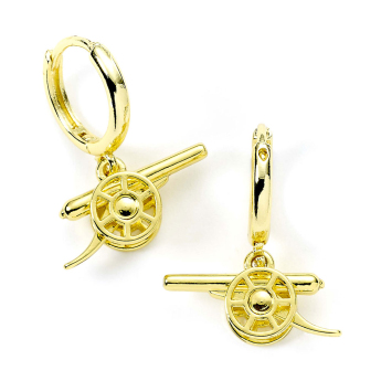 Arsenal FC обеци Gold Finish Cannon Hoop