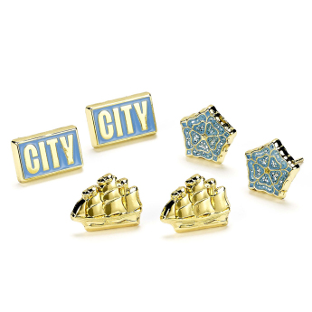 Manchester City комплект обеци three unique designs