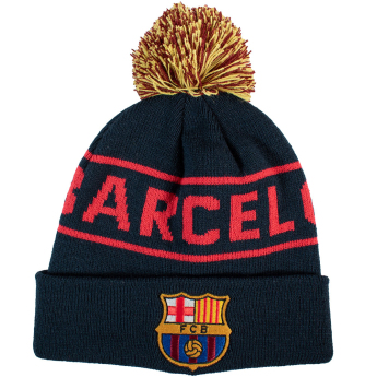 FC Barcelona зимна шапка Text Ski
