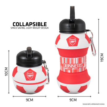 Arsenal FC бутилка за пиене Collapsible Football Drinks Bottle