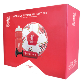 Liverpool FC футболен комплект water bottle - hand pump - size 5 ball