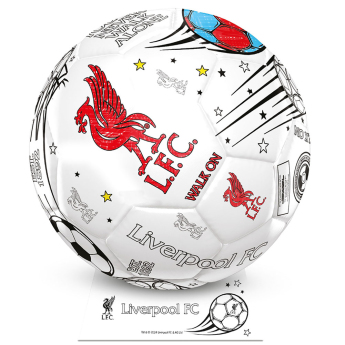 Liverpool FC футболна топка Colour - size 2