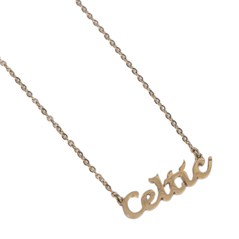 Celtic FC висулка за врата Gold Plated Name Dropper Necklace
