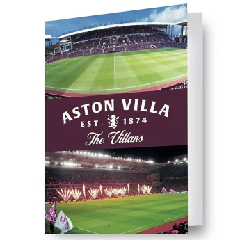Aston Villa картичка за рожден ден 3D Lenticular