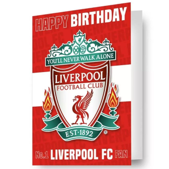 Liverpool FC картичка за рожден ден 3D Lenticular