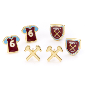 West Ham United комплект обеци three unique designs
