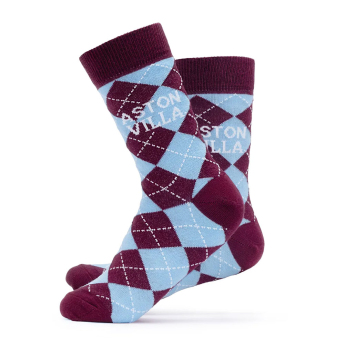 Aston Villa чорапи Twin Pack Dress 7-11 UK (40-46) EU
