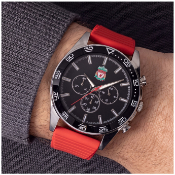 Liverpool FC часовник Mens Silicone Strap Chronograph Watch