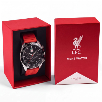 Liverpool FC часовник Mens Silicone Strap Chronograph Watch