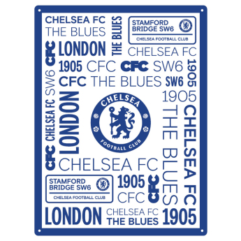 Chelsea FC табела за стена Large Montage Sign