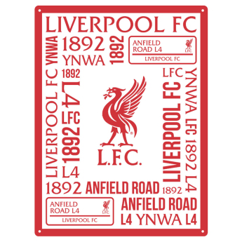 Liverpool FC табела за стена Large Montage Sign