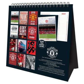 Manchester United календар Desktop Calendar 2027
