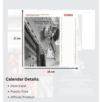 Manchester United календар Desktop Calendar 2027