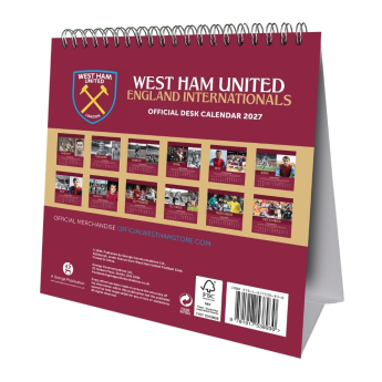 West Ham United настолен календар 2027
