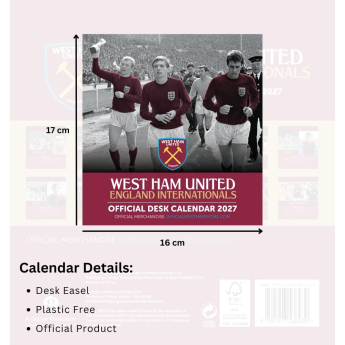 West Ham United настолен календар 2027