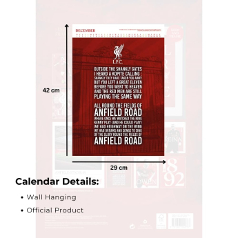 Liverpool FC календар Deluxe 2027