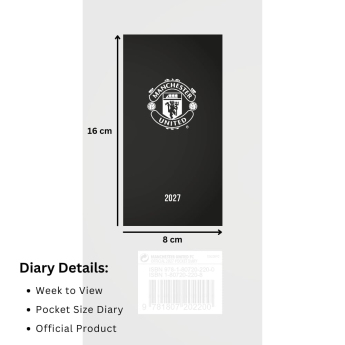 Manchester United бележник Slim 2027
