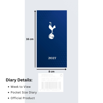 Tottenham Hotspur бележник Slim 2027